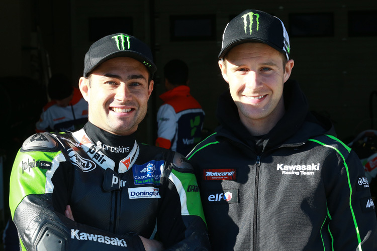 Alte Kumpels: Leon Haslam (li.) und Jonathan Rea