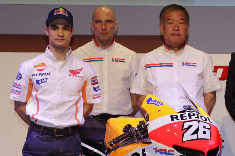 Dani Pedrosa mit Suppo und Nakamoto