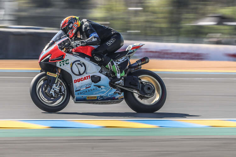 Philipp Öttl auf der ERC-Ducati in Le Mans