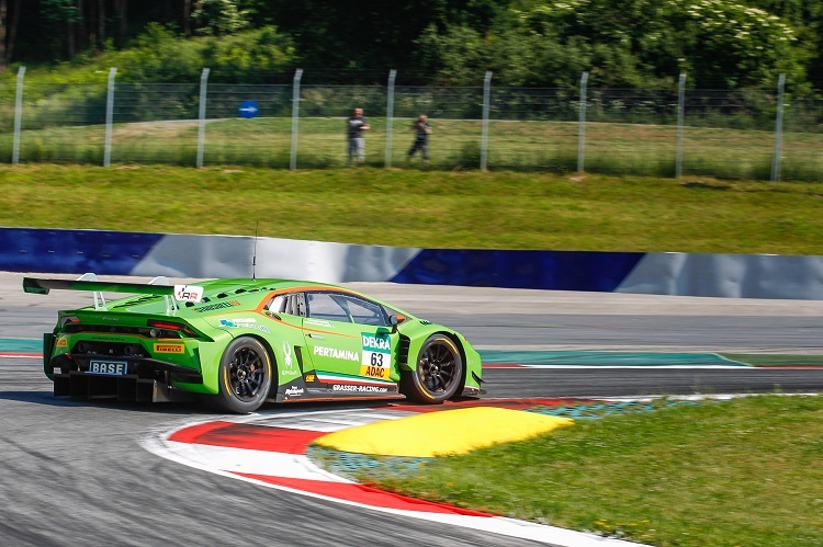 Markante Lackierung: Der Lamborghini Huracan GT3 von Grasser Racing