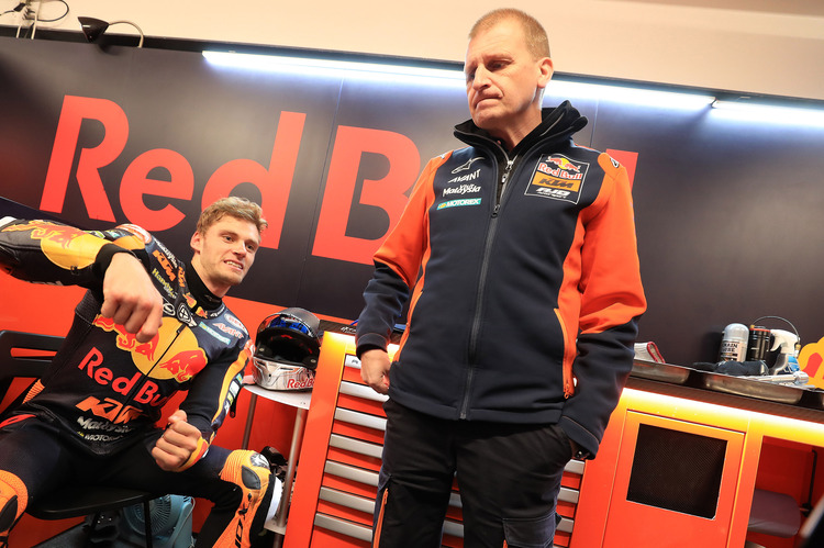 Aki Ajo mit Brad Binder