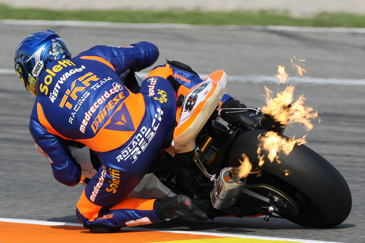 Roland Resch hatte Feuer unterm Hintern.