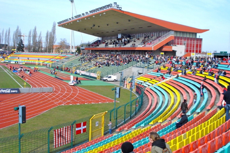 Das Friedrich-Ludwig-Jahn-Stadion in Berlin