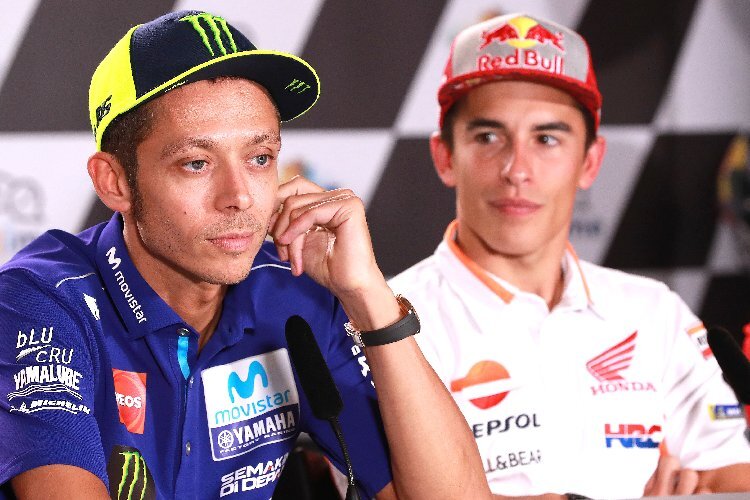 Valentino Rossi und Marc Marquez