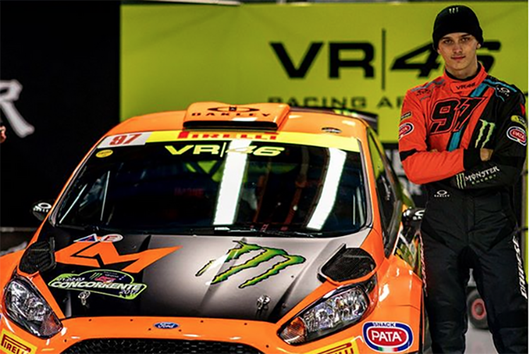 Luca Marini nahm zum ersten Mal an der Monza Rally Show teil