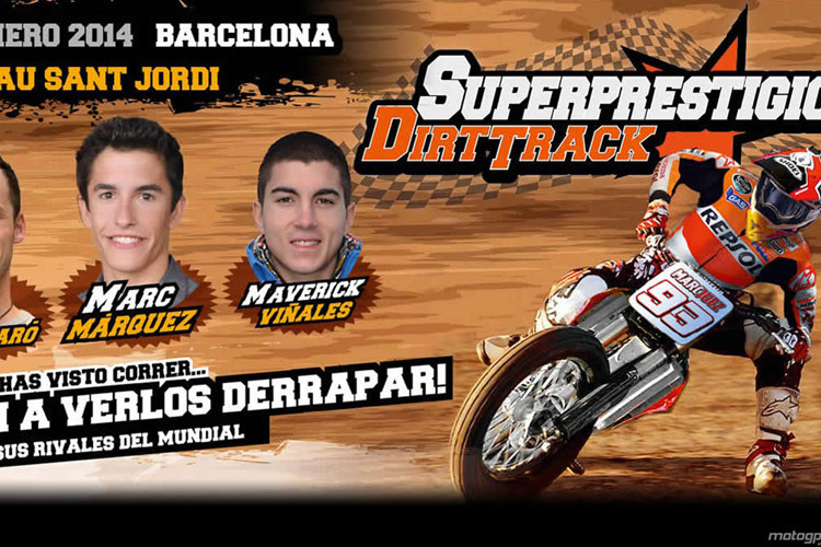 Das Plakat für das Superprestigio in Barcelona