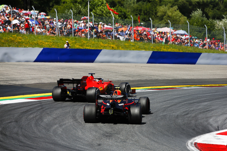 Charles Leclerc und Max Verstappen