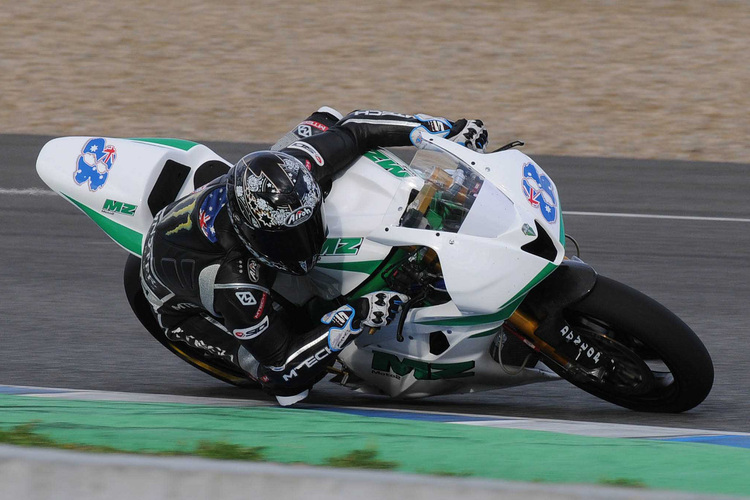 Anthony West auf der MZ in Jerez