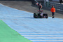 Schreck lass nach! Jean-Eric Vergne verlässt sein Cockpit fluchtartig