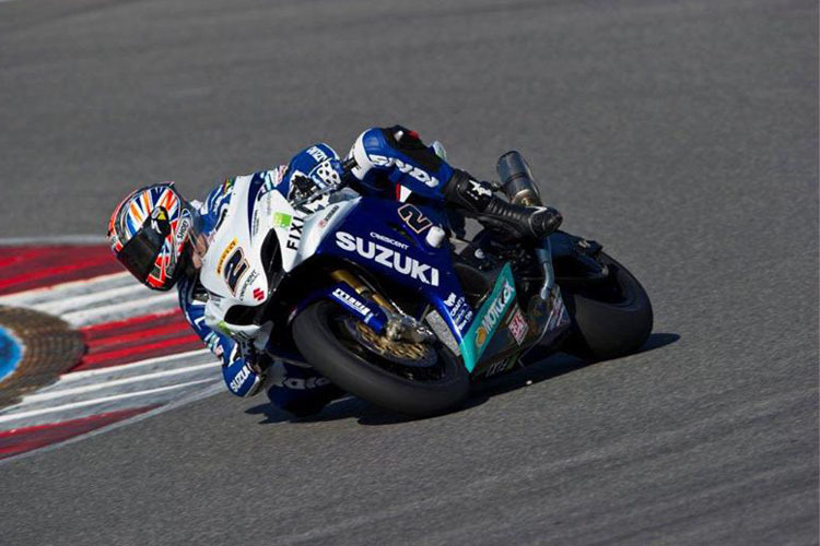 Leon Camier beim Test in Portimao