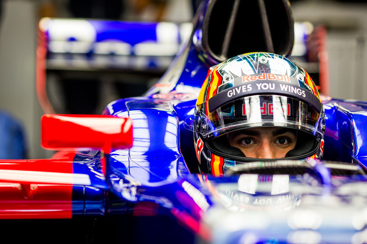 Carlos Sainz im neuen Toro Rosso