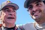 Familienaffäre: Papa Carlos Sainz sr. und Sohnemann Carlos Sainz jr. hatten bei einem gemeinsamen Test im Ford Raptor eine Menge Spaß