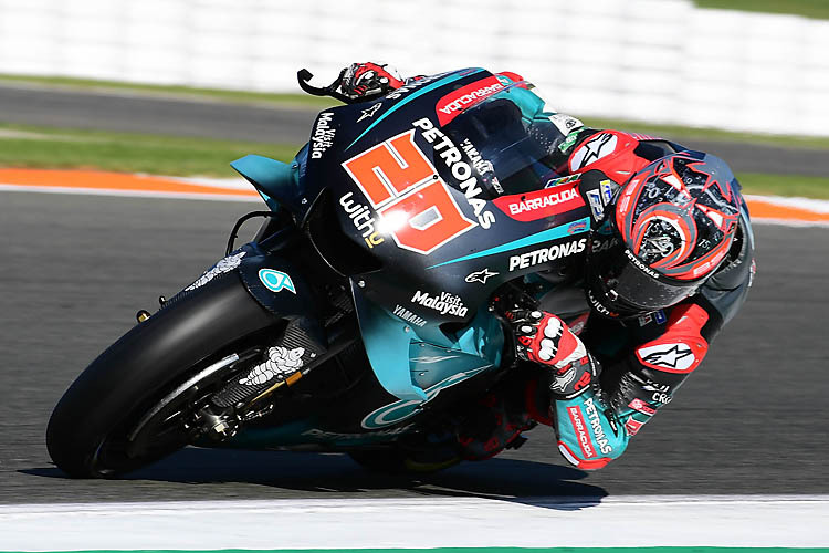 Fabio Quartararo beim Valencia-Test