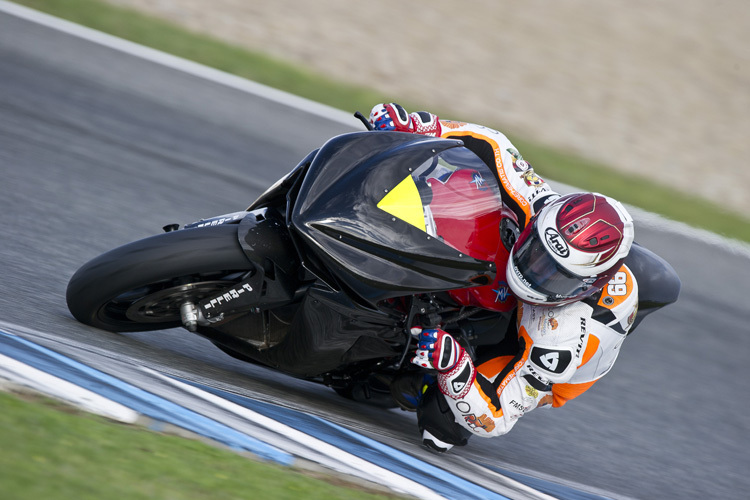 Patrick Jacobsen testete mit MV Agusta in Jerez