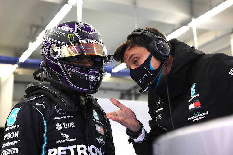 Lewis Hamilton und Toto Wolff