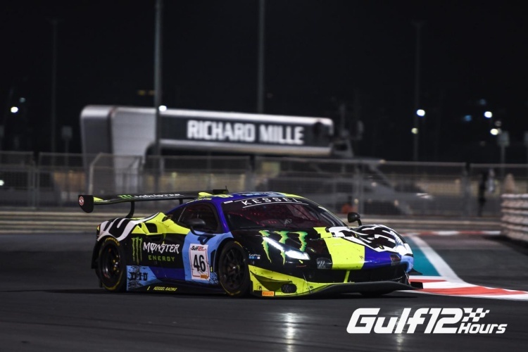 Der Ferrari 488 GT3 von VR46 bei den 12h Gulf