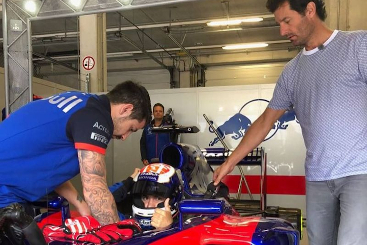 Dani Pedrosa darf auch im F1-Renner Gas geben