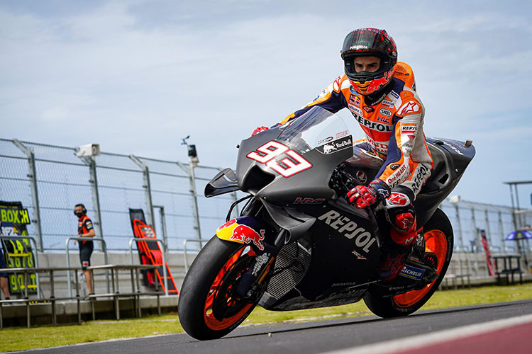 Marc Márquez beim Lombok-Test