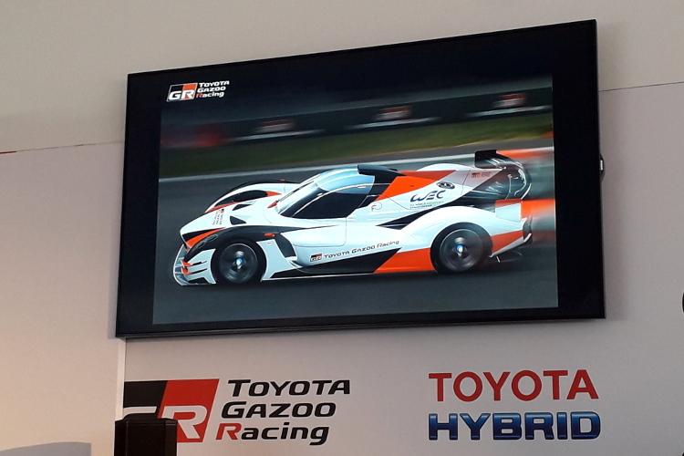 So präsentierte Toyota sein Hypercar während einer Pressekonferenz im Vorfeld der 24h von Le Mans 2019
