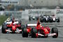 Michael Schumacher vor Rubens Barrichello, die übliche Reihenfolge