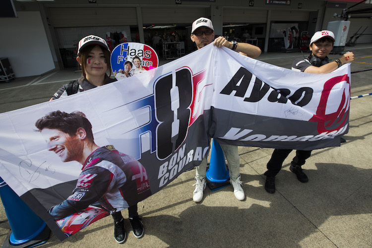 Romain Grosjean hat in Japan viele Fans