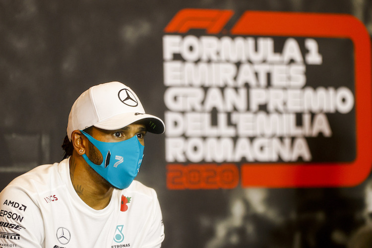 Formel-1-Champion Lewis Hamilton 2020 in Imola