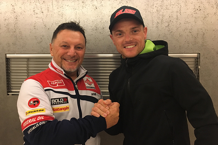 Fausto Gresini mit Sam Lowes