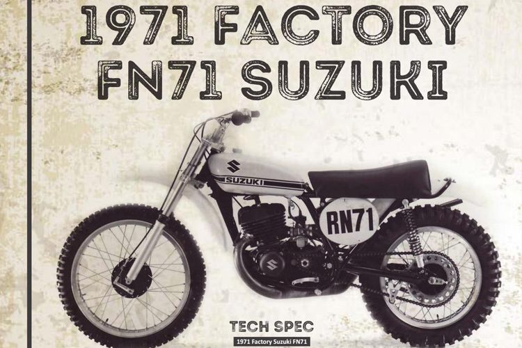 Die Suzuki von 1971, mit der DeCoster die 500er WM gewann
