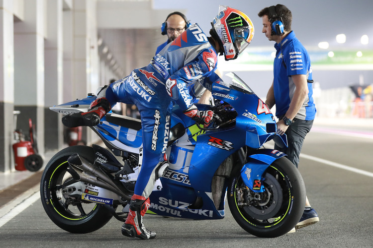 Alex Rins kann es kaum abwarten, wieder auf seine Suzuki zu steigen