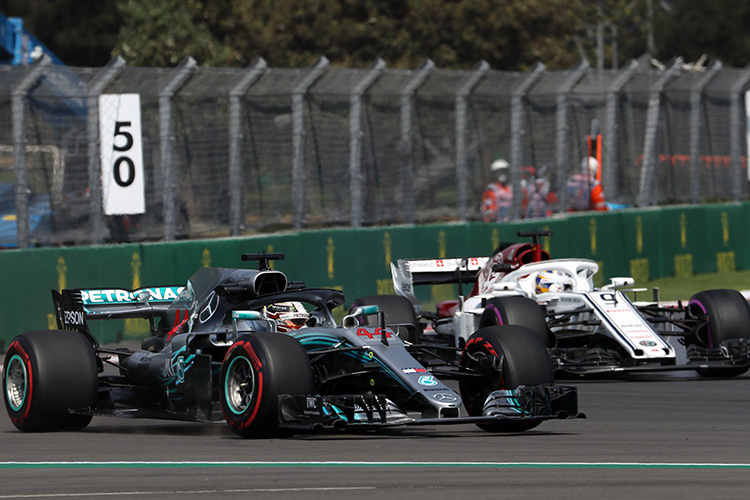 Lewis Hamilton kämpfte mit den Reifen