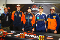 Kyle Flanagan, Cody Webb, Taddy Blazusiak, Billy Bolt und Manuel Lettenbichler (v.l.)