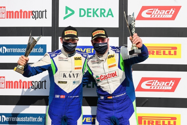 Die neuen Meister der ADAC GT4 Germany: Nicolaj Møller Madsen und Jan Kasperlik