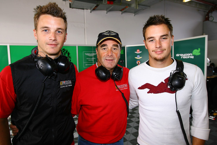 Familienausflug nach Silverstone: Leo, Nigel und Greg Mansell