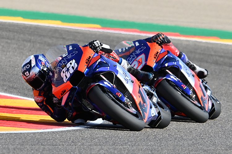 Das Red Bull-Tech3-KTM-Duo: Miguel Oliveira (88) vor Iker Lecuona