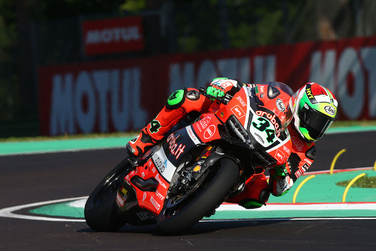 Davide Giugliano fuhr 14 Runden mit kaputtem Auspuss