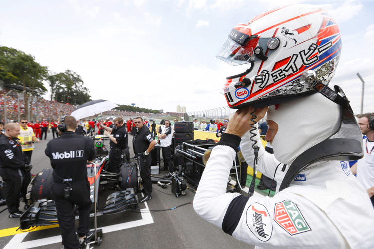 Jenson Button vor dem Start zum Brasilien-GP