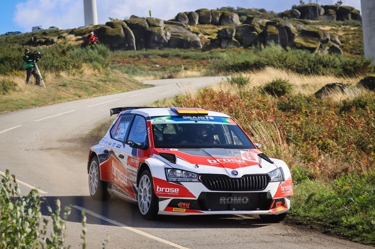 Dominik Dinkel bei der Rallye Fafe