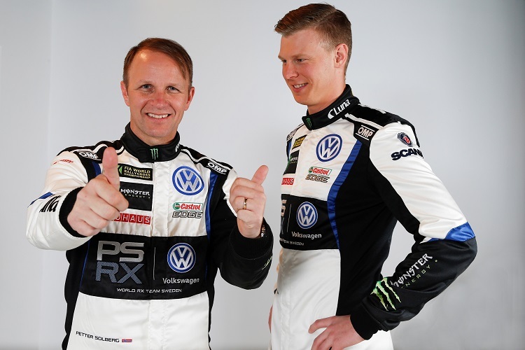 Petter Solberg (li.) und Johan Kristoffersson