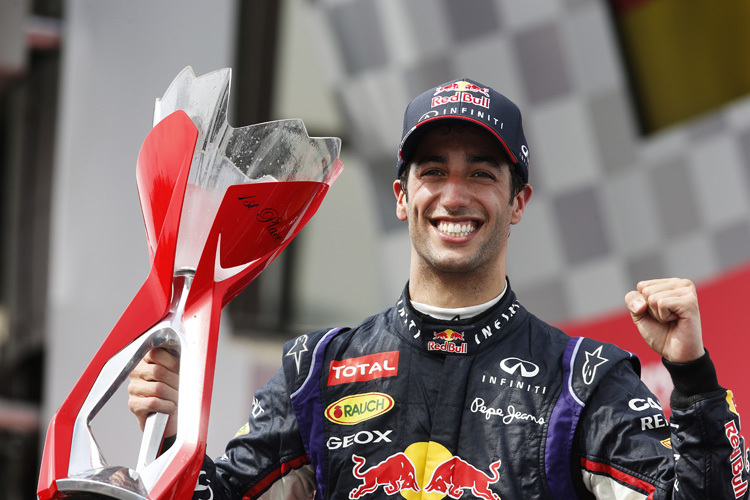 Daniel Ricciardo darf sich nun Grand-Prix-Sieger nennen