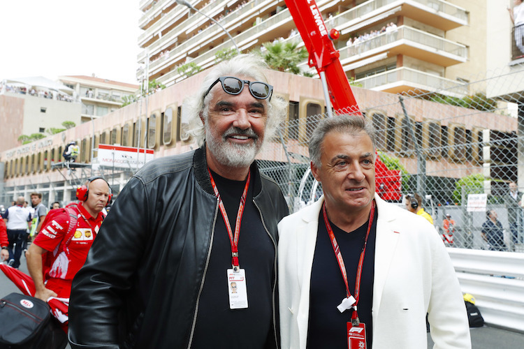 Flavio Briatore mit Jean Alesi in Monaco 2018