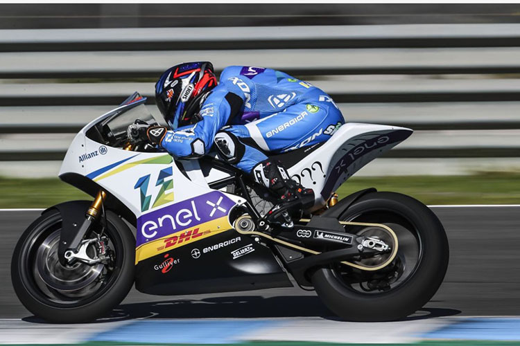 Bradley Smith in Jerez auf der MotoE-Energica EGO Corse