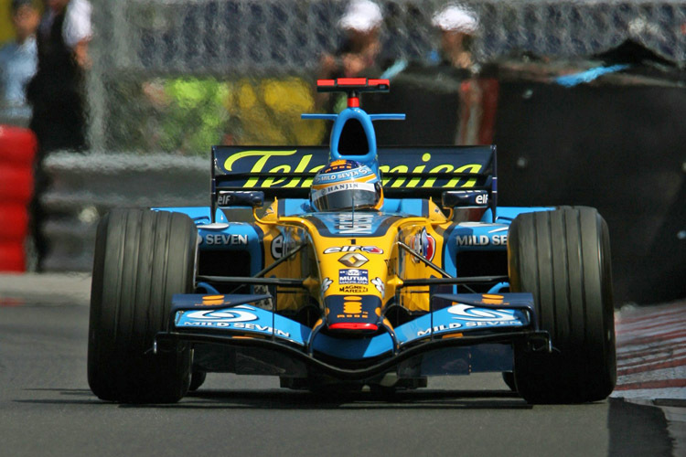 Fernando Alonso fuhr seine beiden WM-Titel mit dem Telefónica-Schriftzug auf dem Auto ein