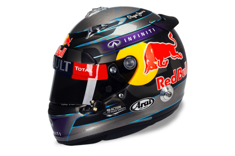 Der neuste Helm von Sebastian Vettel