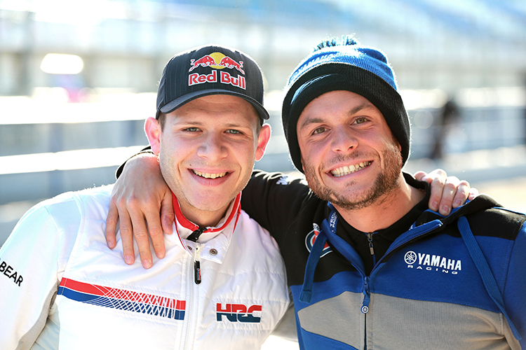 Gute Kumpels: Stefan Bradl (li.) und Sandro Cortese