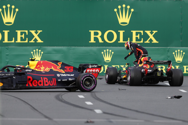 Aus für Red Bull Racing in Baku: Verstappen (links) und Ricciardo (rechts)