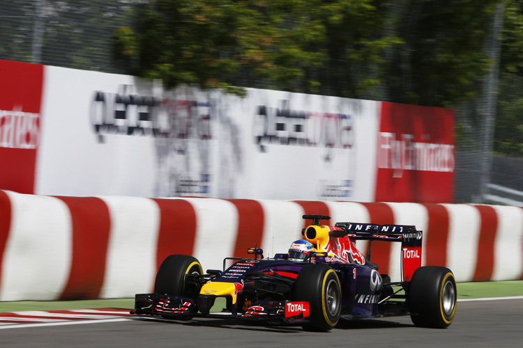 Sebastian Vettel auf dem Weg zur drittschnellsten Zeit