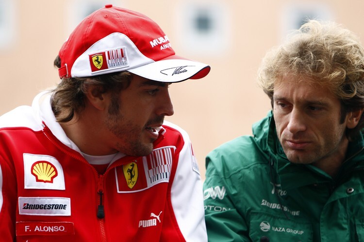 Fernando Alonso mit Jarno Trulli