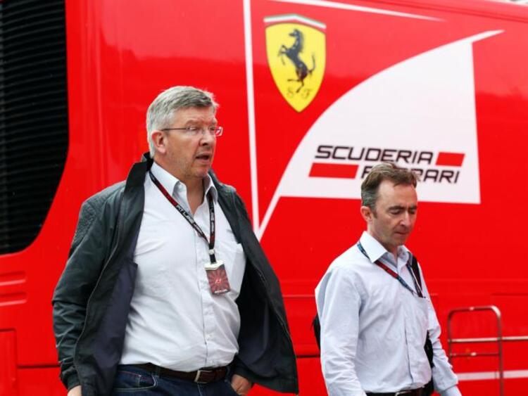 Wohin zieht Ross Brawn? (Rechts geht Mercedes-Technikchef Paddy Lowe.)