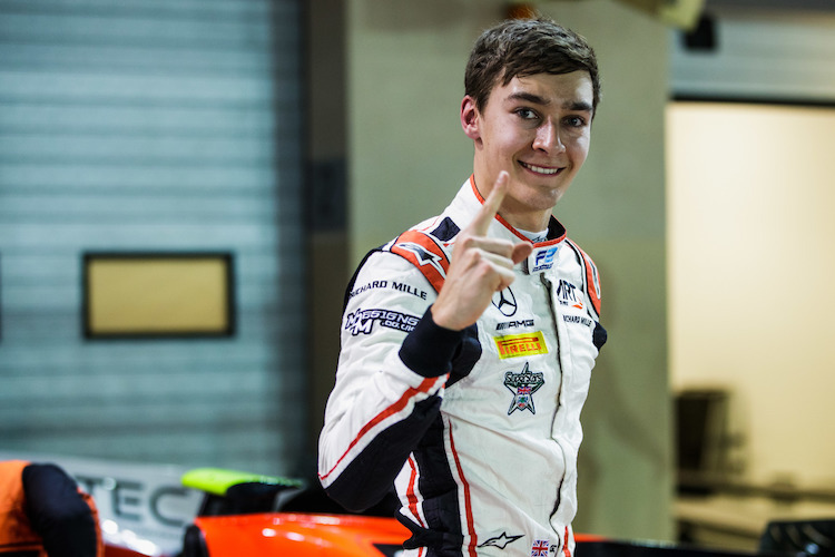 George Russell holte sich den F2-Titel mit dem Sieg im Hauptrennen von Abu Dhabi