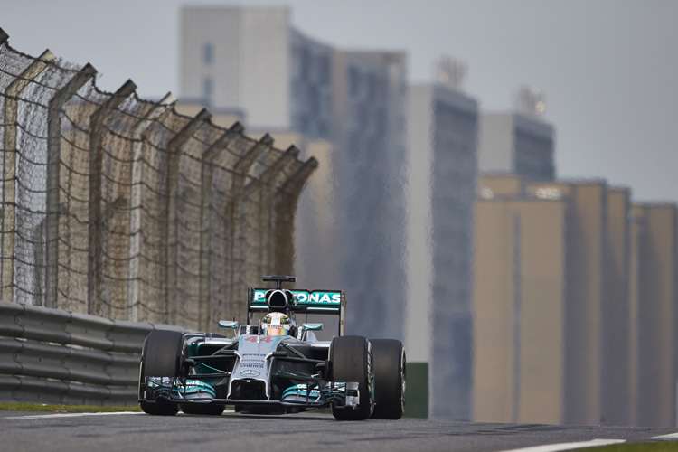 Allein auf weiter Flur: Seriensieger Lewis Hamilton